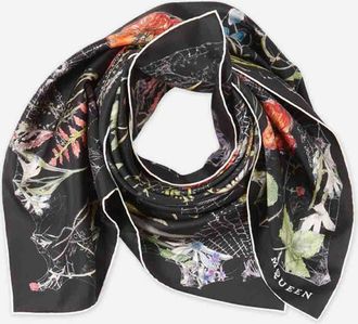 Alexander McQueen Printed Silk Scarf