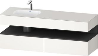 Duravit Qatego Lavabo Encastrado Con Base De Lavabo Consola, - Duravit