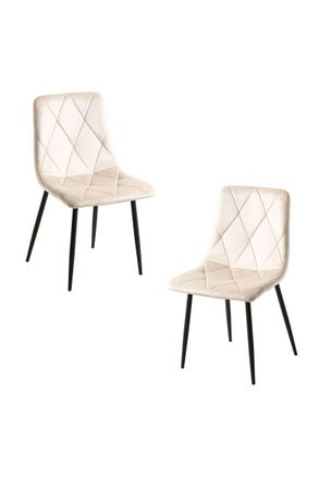 Regalos Miguel Regalos Miguel - Packs Sillas Comedor - Pack 2 Sillas Lyke Terciopelo - Beige