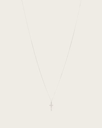 AllSaints Main: 100% Sterling Silver Gabe Large Chain Cross Necklace, Size: One Size
