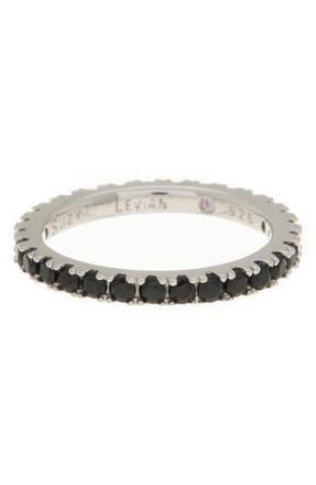 Suzy Levian Sterling Silver Black Cubic Zirconia Ring at Nordstrom Rack, Size 5.5