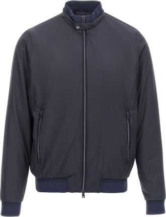 Herno Dark Blue Solid Jacket