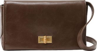 Reiss Aletta Leather Crossbody Bag in Taupe at Nordstrom