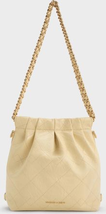 Charles & Keith Duo Chain-Handle Two-Way Backpack