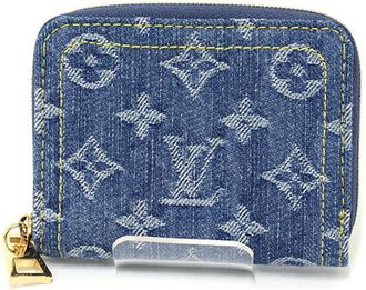 Louis Vuitton Monogram Denim Blue Monogram Denim Coin Purse/Coin Case (Pre-Owned)