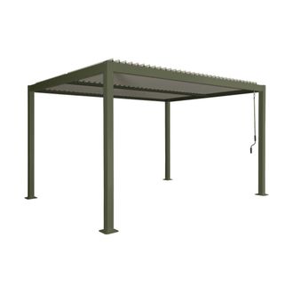 Sweeek P&eacute;rgola bioclim&aacute;tica 3x4m de aluminio y acero con lamas orientables