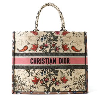 Dior Beige Multi-Color Canvas Tote Bag (Pre-Owned)
