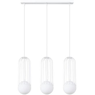 Wonderlamp L&aacute;mpara Colgante Zovolu Blanco, 3 Luces