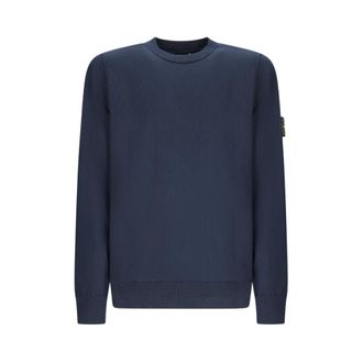 Stone Island Sweatshirts, male, Blue, Size: 2XL Crewneck Sweater