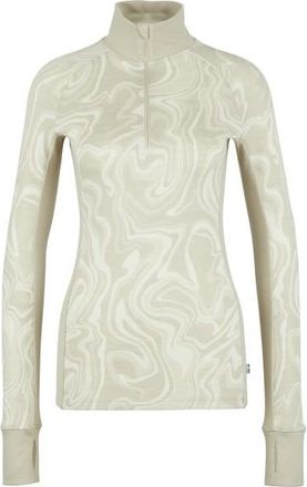Stoic Merino225 StensundSt. Half Zip Merinoshirt für Damen | beige