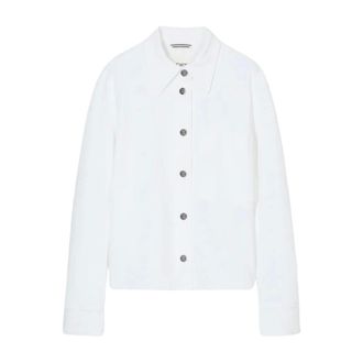 Closed Jassen, Dames, Wit, L, Denim, Denim Jacket