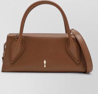 Christian Louboutin shoulder bag structured shape top handles strap