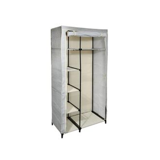 MSV Msv - Armario Con Estantes Ventilados De Pp Gris Y Beige