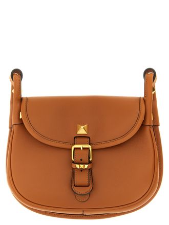 Valentino Garavani Brown Calfskin Shoulder Womens Bag