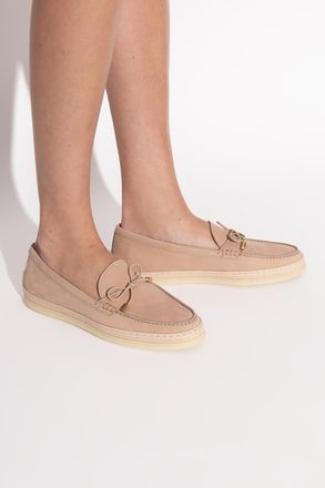 Tod's Loafers Type Shoes, Womens, Beige