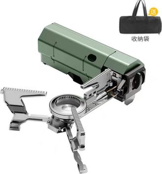 OEM Estufa De Camping, Estufa De Gas Plegable, Estufa De Gas Port&aacute;til Para Exteriores Con Encendido Piezoel&eacute;ctrico, Con Parabrisas Plegable De Aluminio, U