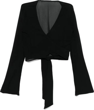 Maison Close Top Fever a maniche lunghe - Nero