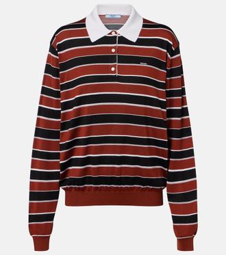 Prada Polo in seta a righe