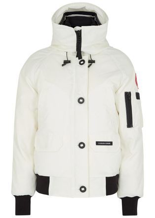 Canada Goose Chilliwack Hooded Shell Bomber Jacket - White - Xxs (UK4 / Xxs)