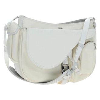 Dior Pre-owned Vintage Nylon Shoulder Bag - Dames - Pre-owned - Wit - Maat: ONE Size Nylon