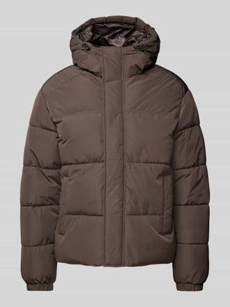 Jack & Jones Jack & Jones Steppjacke mit Kapuze Modell BRADLEY in Mittelbraun, Gr&ouml;&szlig;e XXL