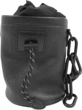 Louis Vuitton Pre-owned Monogram Shadow Chalk Nano Schoudertas - Heren - Vintage Tas - Zwart - ONE Size - Leer - Vintage