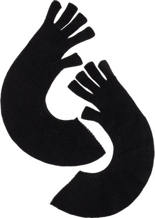 Homme Pliss&eacute; Issey Miyake Geribbelde handschoenen - Zwart