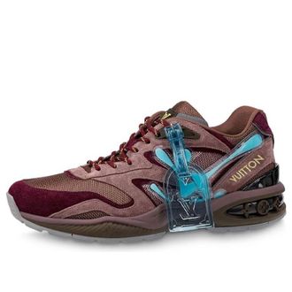 Louis Vuitton Trail Sneakers Burgundy Blue 1A7QUZ