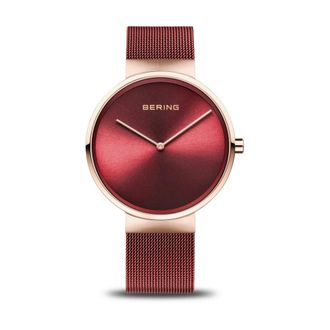 Bering Dames Klassiek Horloge 14539-363 - Dames - Horloges - Rood - ONE Size - Accessoires