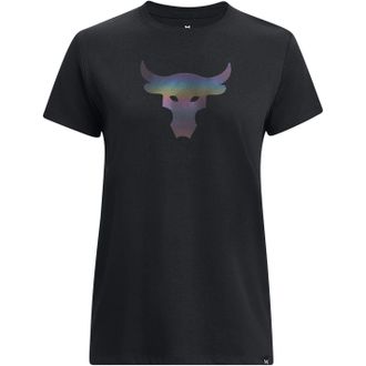 Under Armour Dames Project Rock Heavyweight T-Shirt (Zwart)