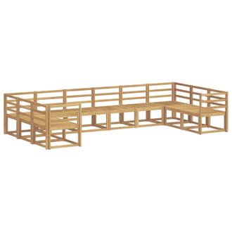 vidaXL Conjunto De Sof&aacute;s De Exterior 10 Pcs Blanco Vidaxl