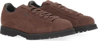 Puma Calf Suede Low-Top Sneaker - Brown