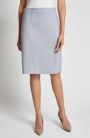 Misook Tweed Knit Knee-Length Skirt in Arctic at Nordstrom, Size Xx-Small
