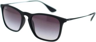 Ray-Ban Vierkante Keyhole Zonnebril Chris Rb 4187 - unisex - Zonnebrillen - Zwart - 54 MM - Accessoires