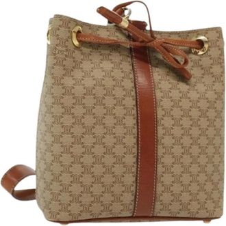 Celine Pre-owned Bucket Bags, female, Beige, Size: ONE SIZE Pre-owned Plastic celine-bags