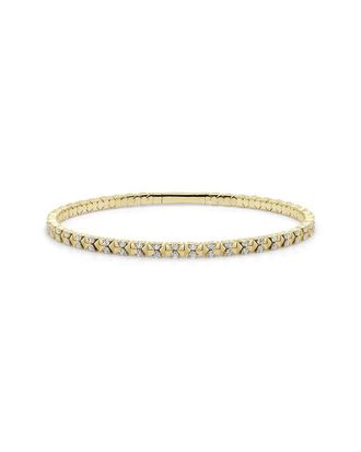 Sabrina Designs 14K 1.00 Ct. Tw. Diamond Stackable Flexible Bangle Bracelet