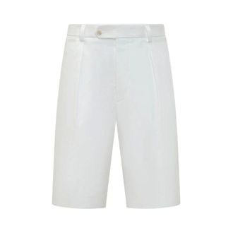 HUGO BOSS Long Shorts, male, White, Size: L Shorts-262_DB