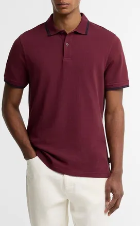 Barbour Lunan Polo in Dark Bordeaux at Nordstrom, Size Xx-Large