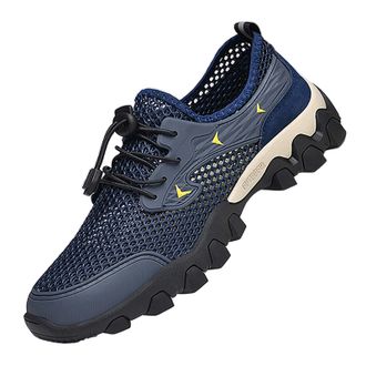 Generic Hiking Shoes Men, Trainers Mens Walking, Sneakers Lace Up Running Shoe Non-Slip Soles Trekking Shoes Mesh Sports Shoe Lightweight Breathable Casual Tr