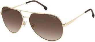 Carrera Sunglasses Aviator Full Rim, White Copper Gold Frame And Brown Gradient Lens Carrera3005/s0R1Aha