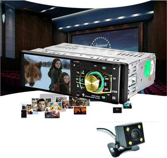 Trade Shop Trade Shop Traesio - Autoradio Auto Mp5 Player Telecamera Bluetooth Radio Audio Video Tf Usb 4032b