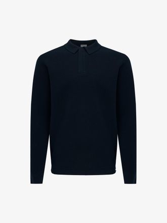 Gentiluomo Longsleeve Polo Zip | Donkerblauw