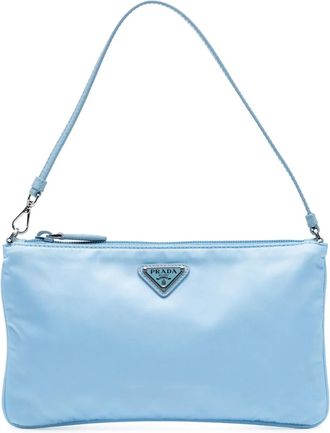 Prada 2013-2025 Re Nylon Pochette schoudertas - Blauw