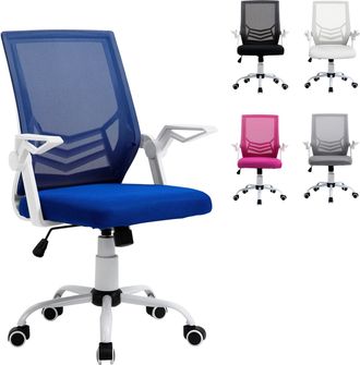 Vinsetto Vinsetto - Silla De Oficina Silla Escritorio Giratoria Con Altura Ajustable Reposabrazos Abatible Soporte Lumbar Y Respaldo Transpirable 62,5x55x94-10