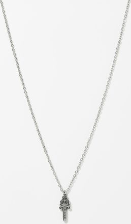 Le 31 Mens Engraved dagger necklace