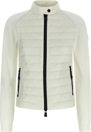 Moncler White Padded Cardigan