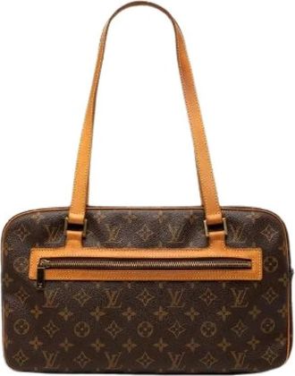 Louis Vuitton Pre-owned Cite GM Monogram Schoudertas - Dames - Vintage Schoudertas - Bruin - ONE Size - Leer - Vintage