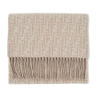 Fendi Wool and cashmere double-face scarf Woman One Size