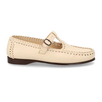 Hereu Flats, female, Beige, Size: 11 US Flat Shoes