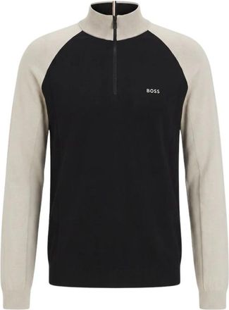 HUGO BOSS GOC Swing QZ - Heren - Ronde hals truien - Veelkleurig - M - Polyester - Truien & Vesten